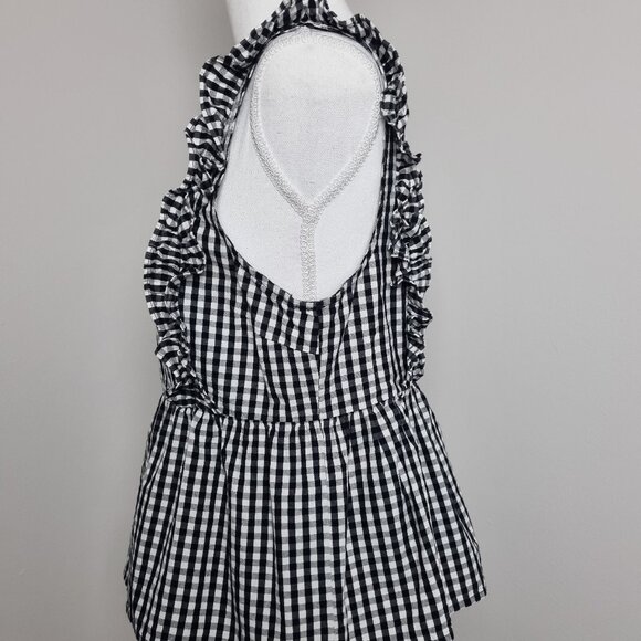 Forever 21 Plaid Baby Doll Tank Top Size M - Picture 4 of 5